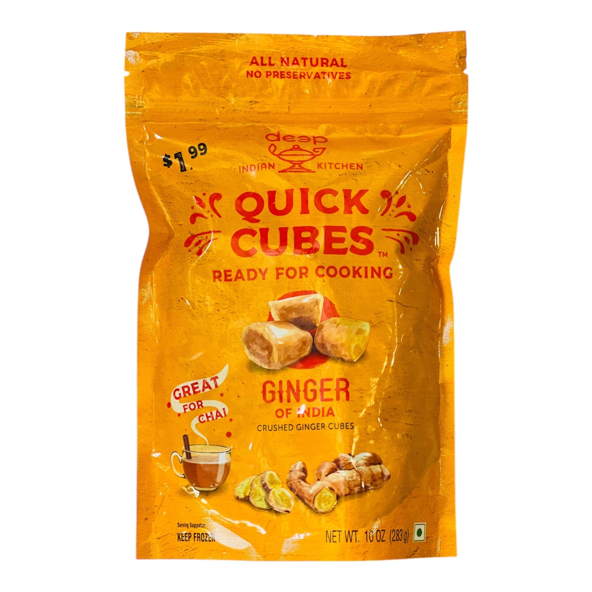 Frozen Deep Ginger Cubes